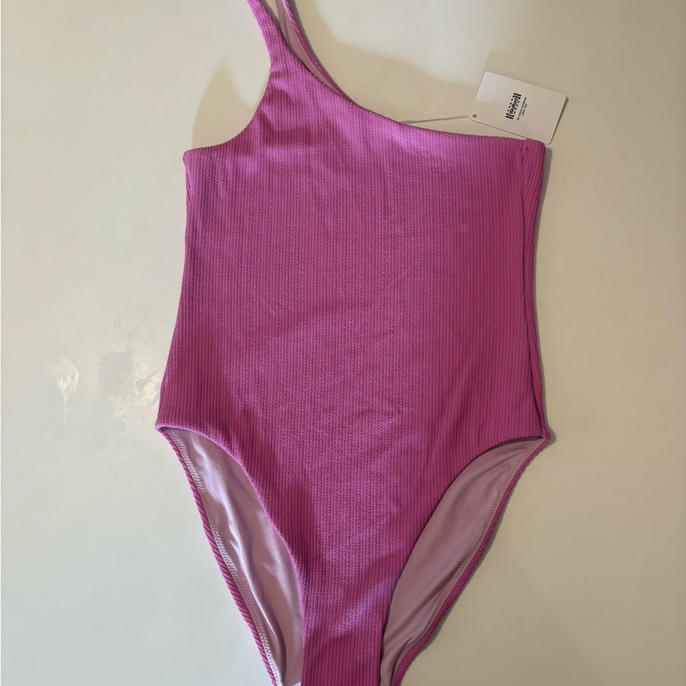Wolford Orchid Pink One-Shoulder Swimsuit